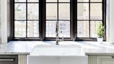 Picture Windows Over Kitchen Sink